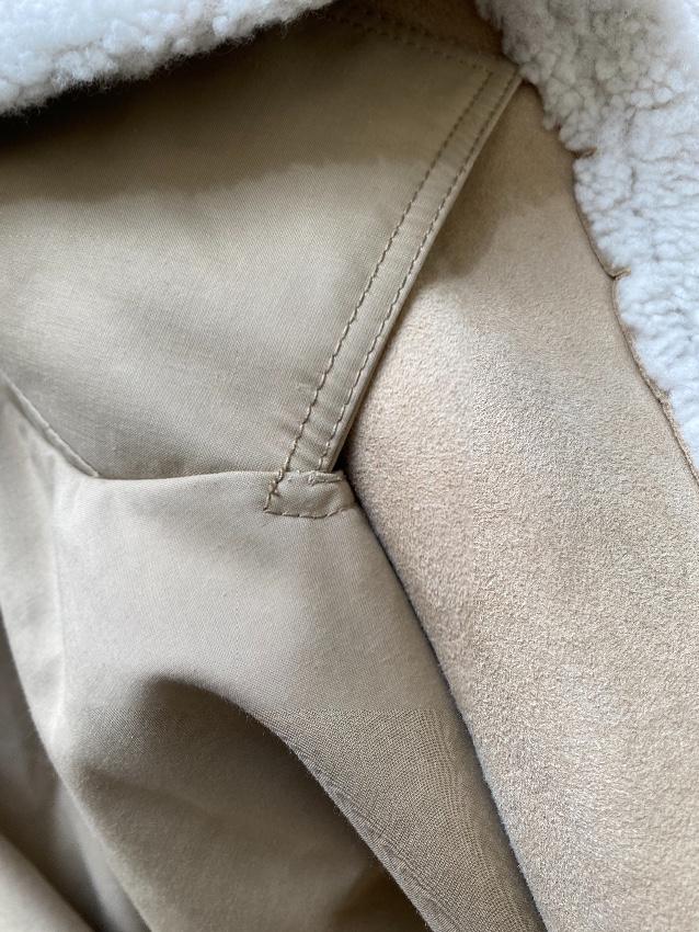 Sharon Wauchob Shearling Lined Cotton Trench Coat