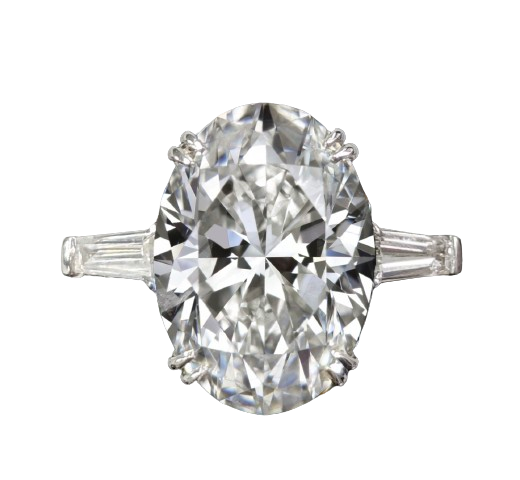 Verde 5ct IGI Certified Lab-grown Oval Cut VS2 Diamond Ring