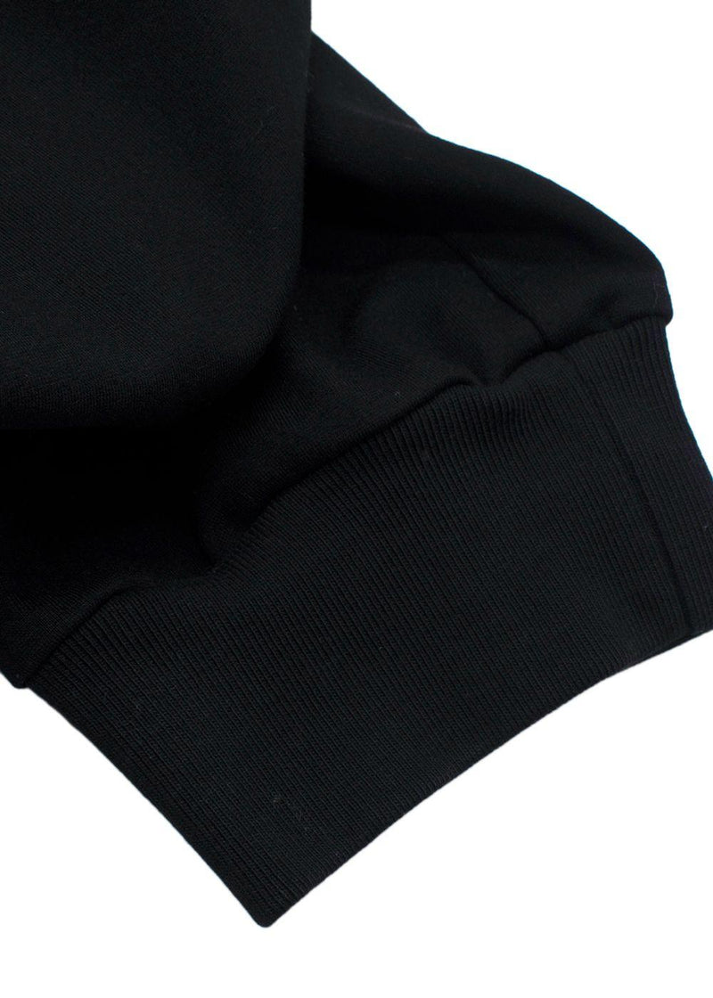 Simone Rocha Black Frill Detail Cuffed Joggers