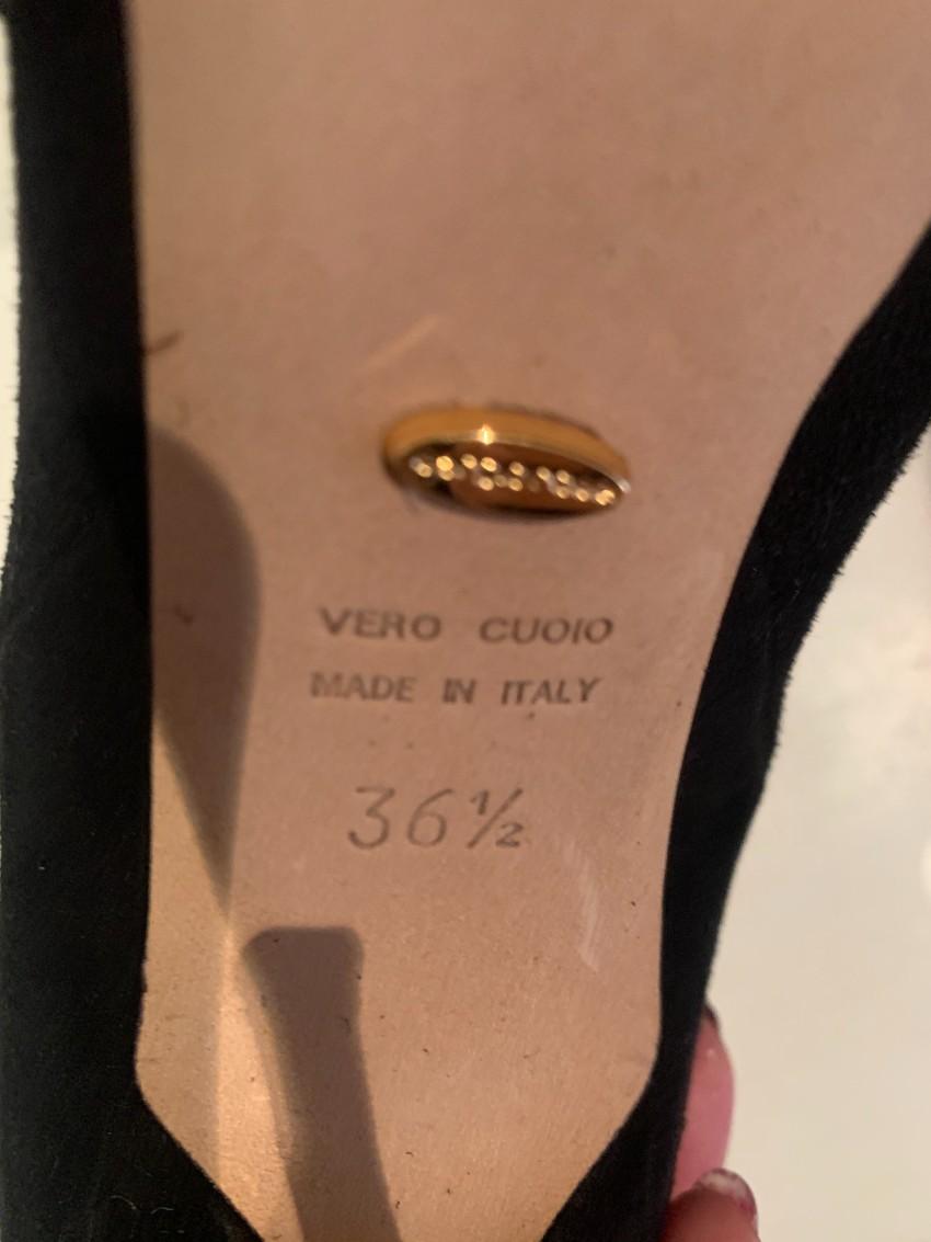 Sergio Rossi Suede Leopard Cap-Toe Ankle Boots