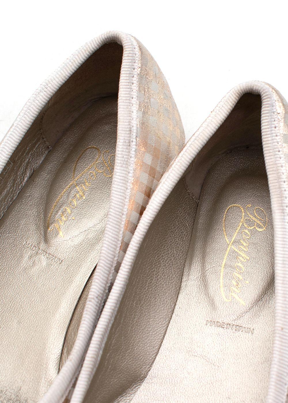 Kids 34 plaid ballerinas