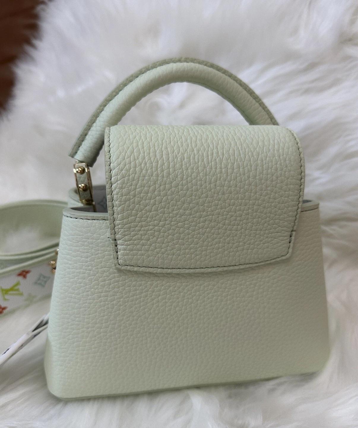 Louis Vuitton Green Taurillon Capucines Mini - Full set, packaging And Reciept