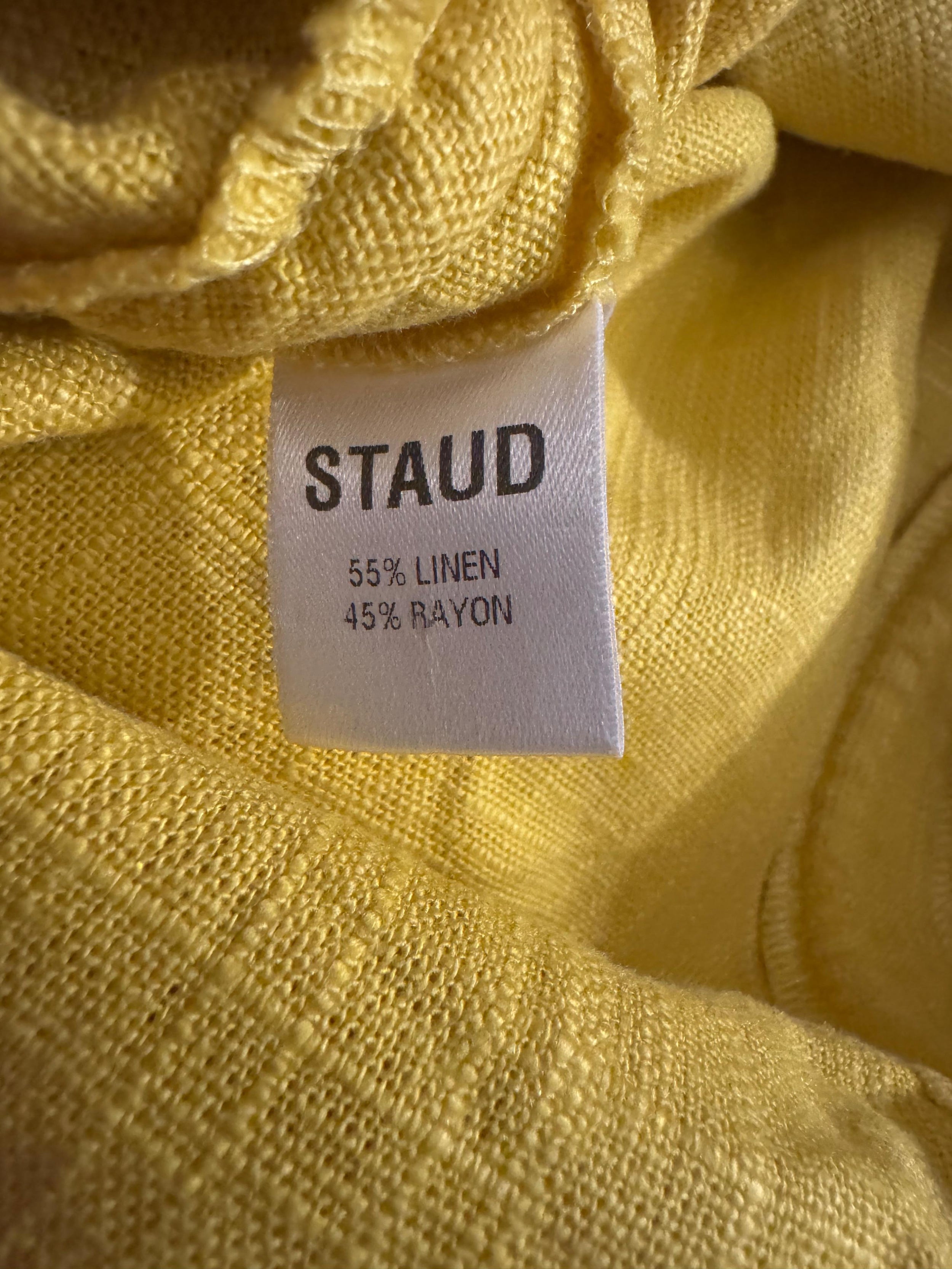 Staud 'Raft' Linen Blend Mini Dress
