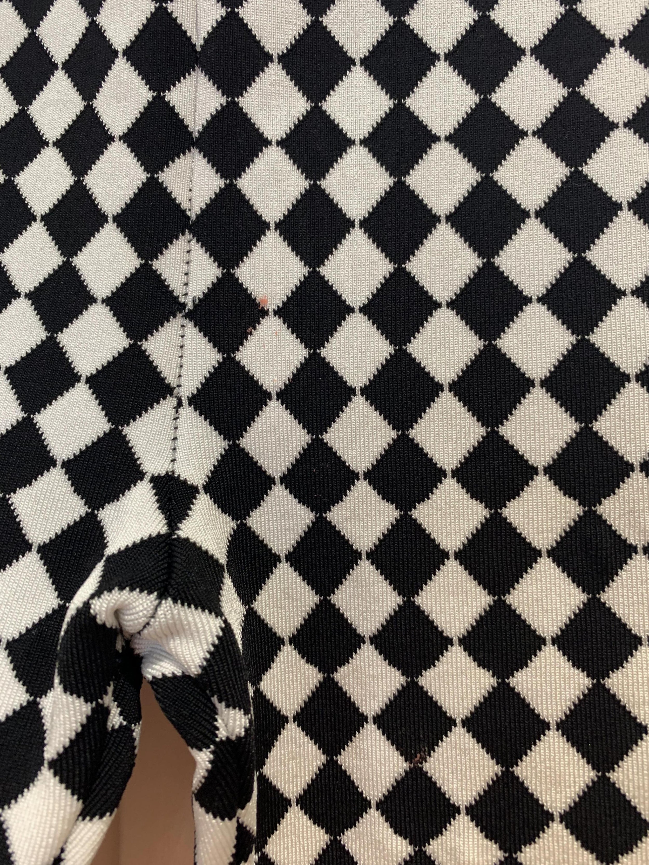 Balmain Monochrome Harlequin Trousers