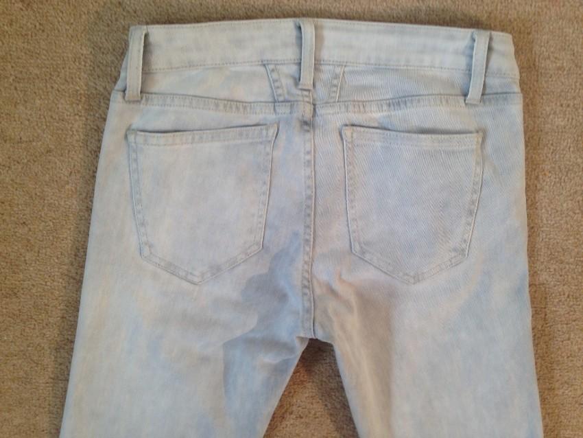 Closed pale grey marl skinny stretchy jeans