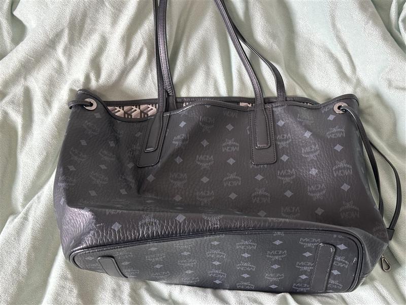 MCM  Black Nappa Leather Tote