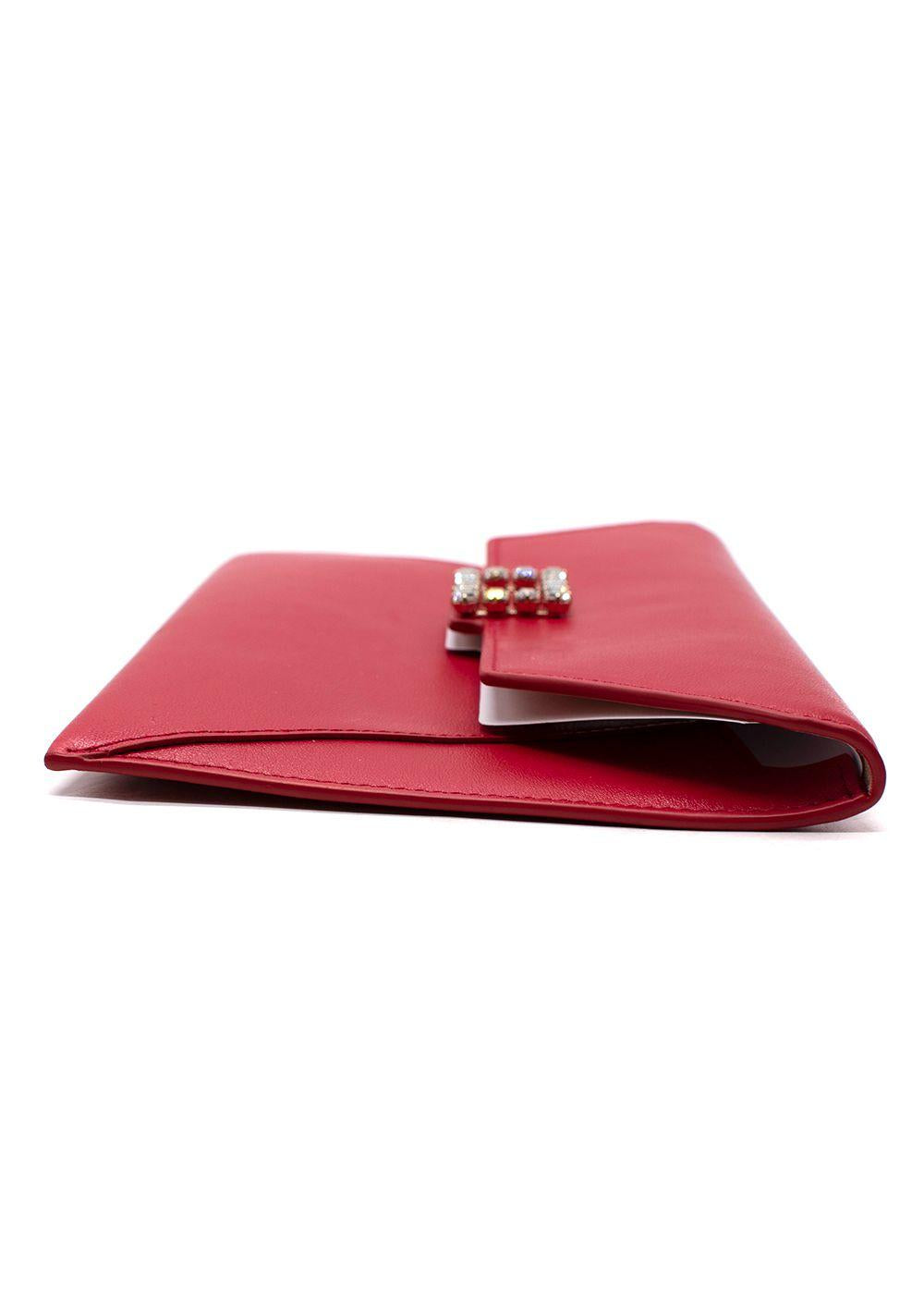 Roger Vivier Red Envelope Clutch