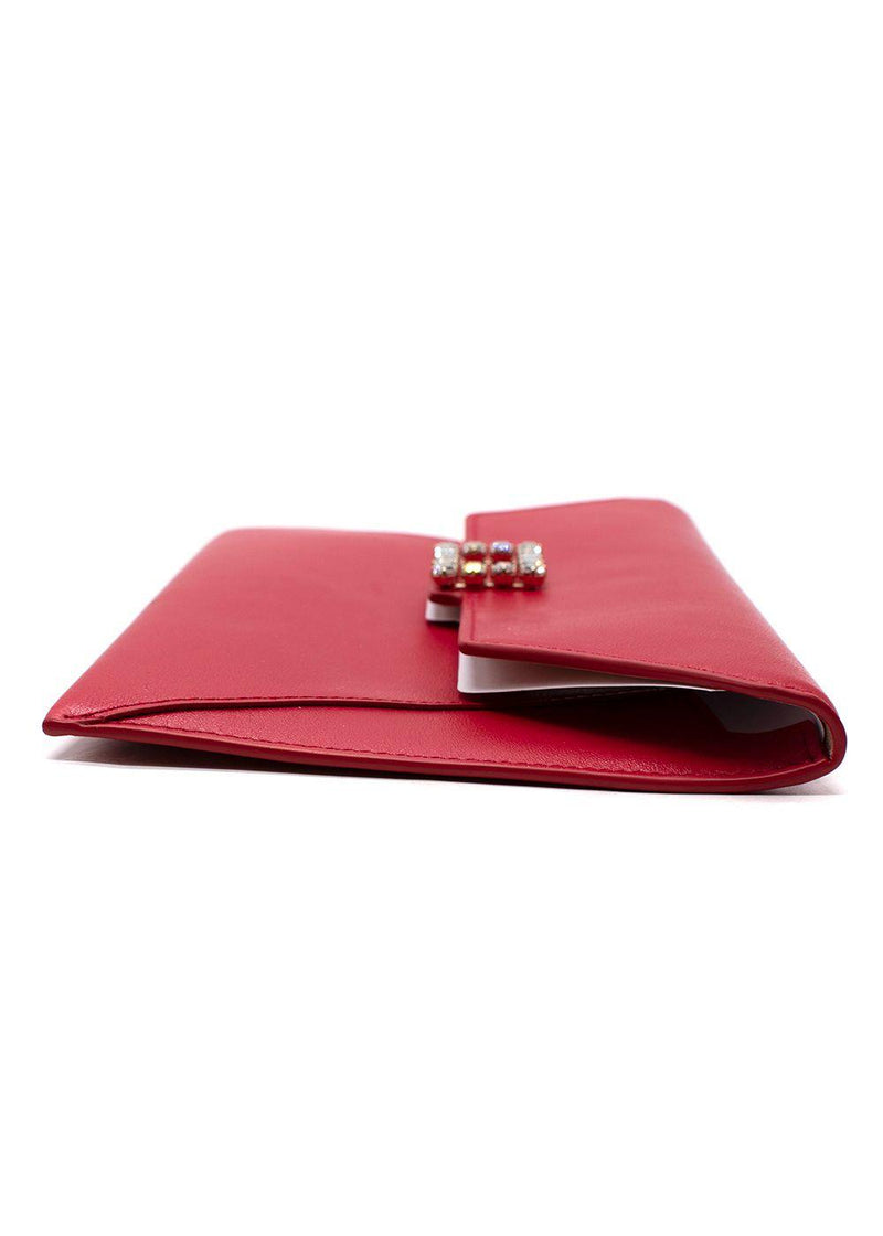 Roger Vivier Red Envelope Clutch