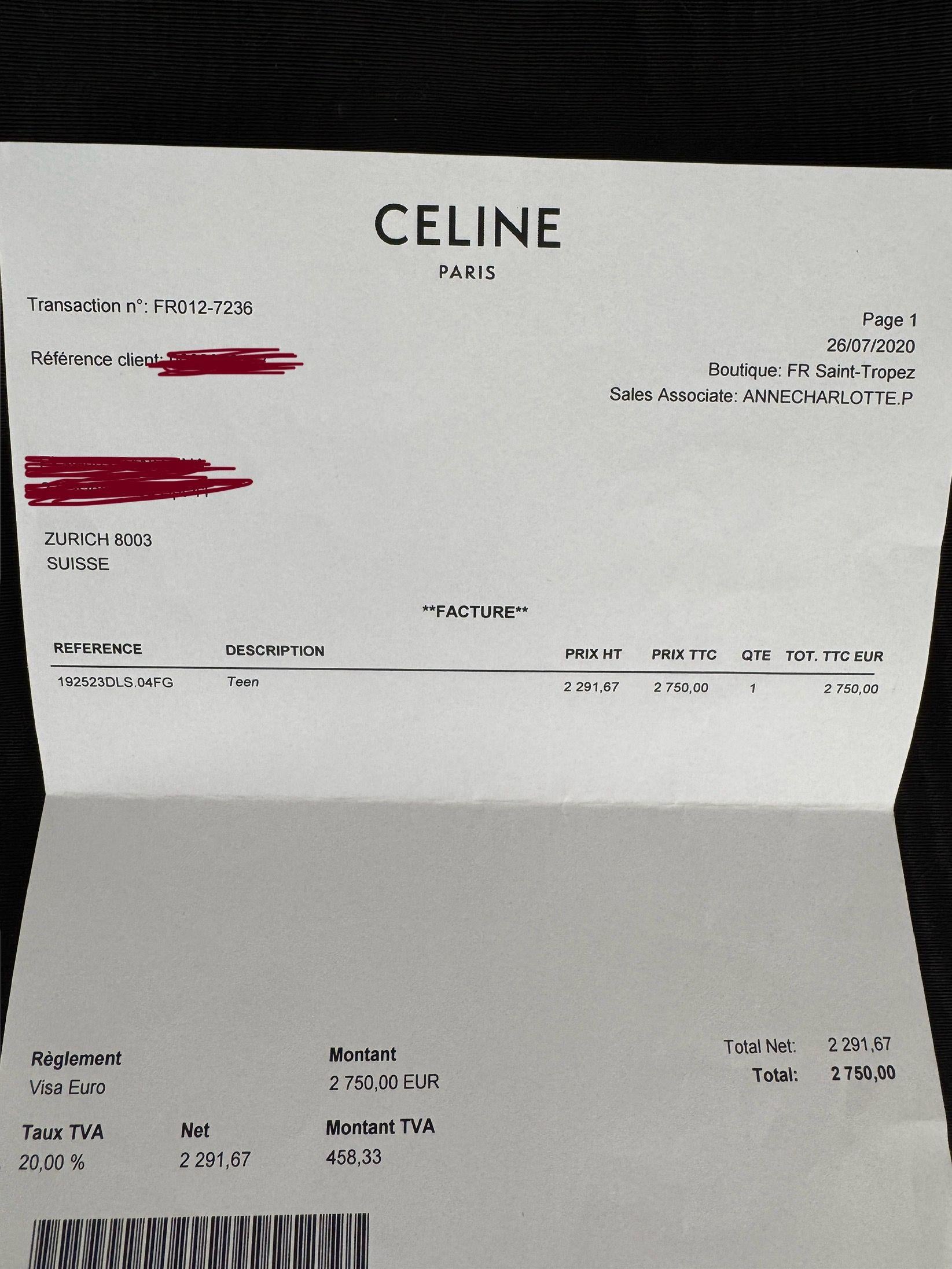 Celine Classic Tan Leater Box Bag