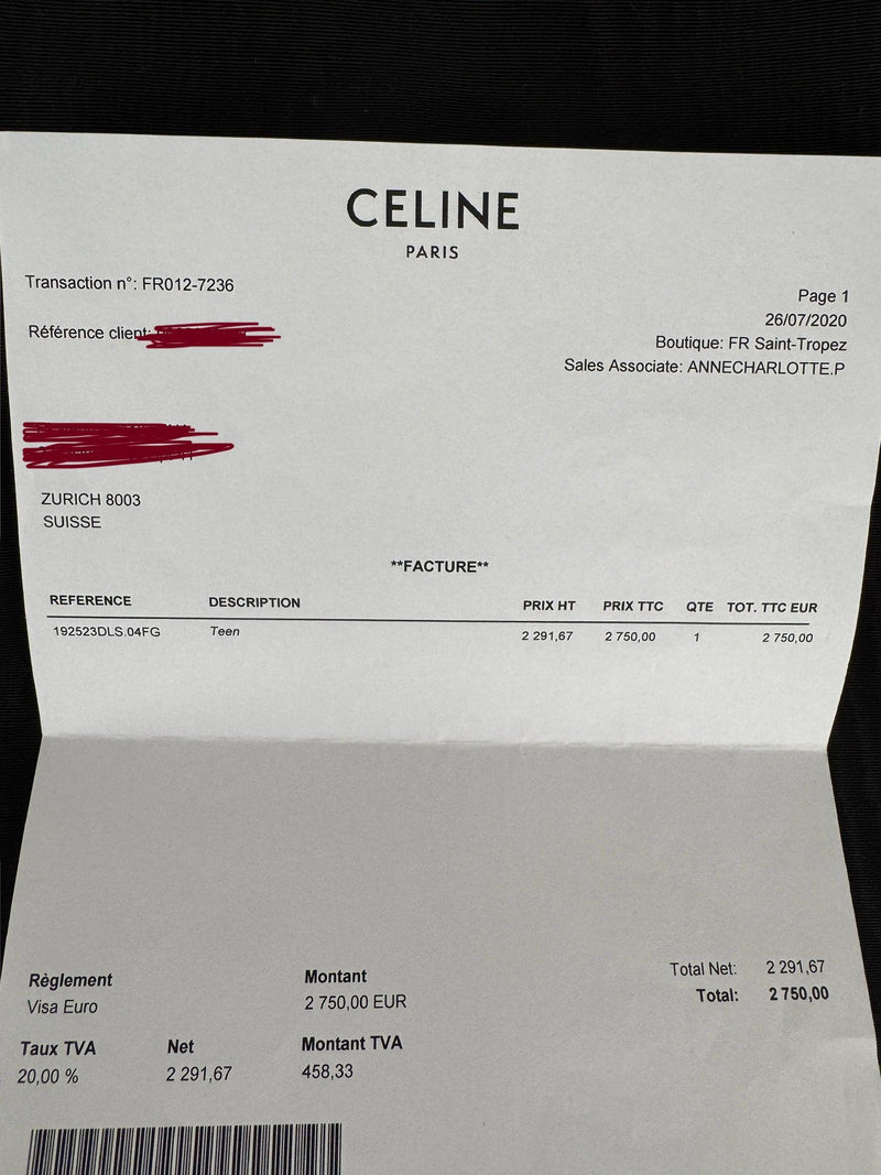 Celine Classic Tan Leater Box Bag