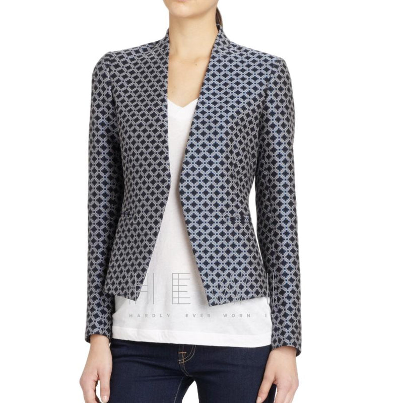 Theory stretch-wool geometric jacket