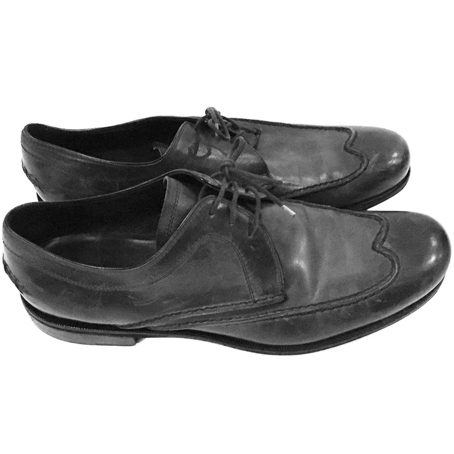 Bottega Veneta  black mens brogues