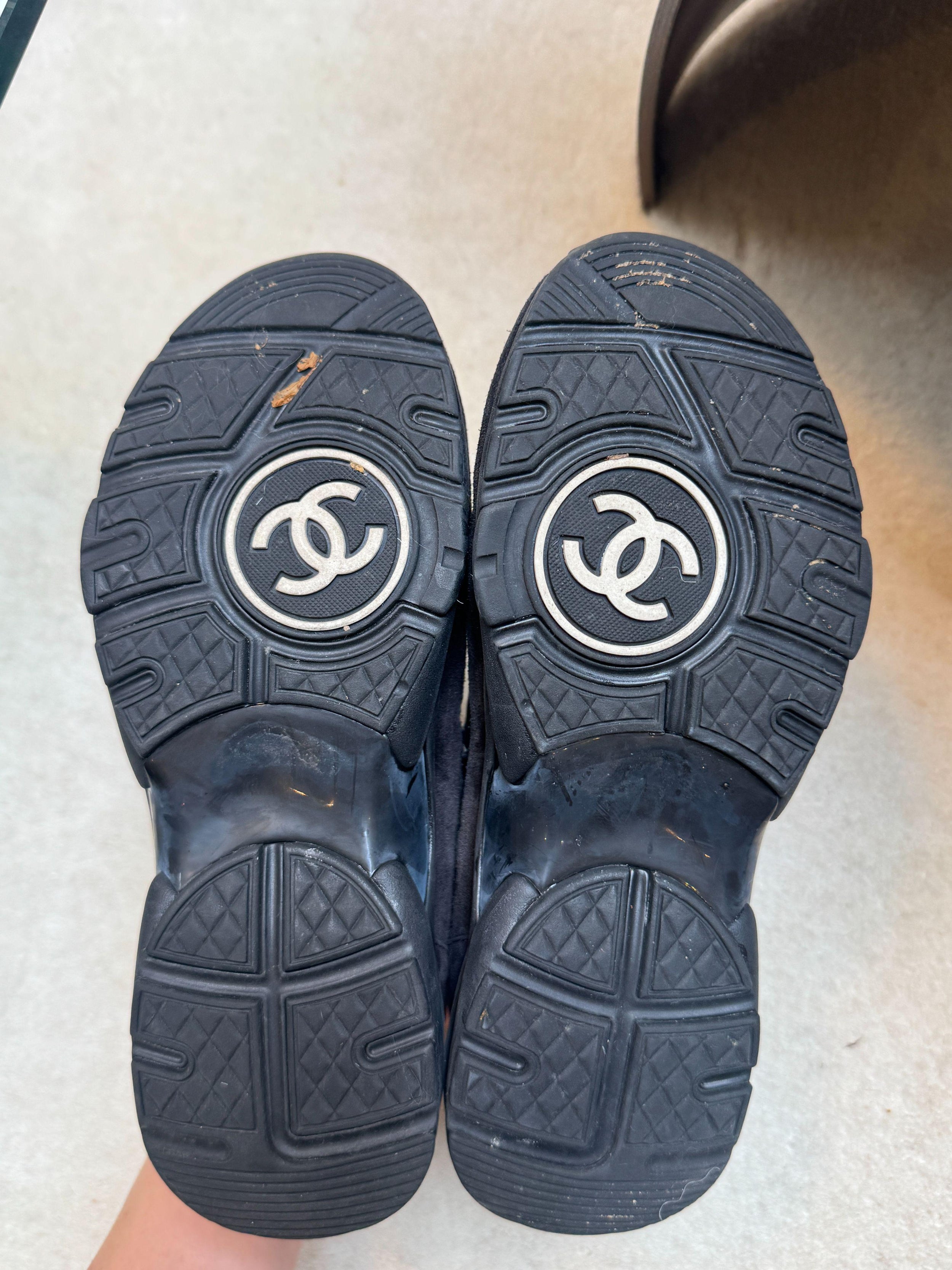 Chanel Black Classic Trainers