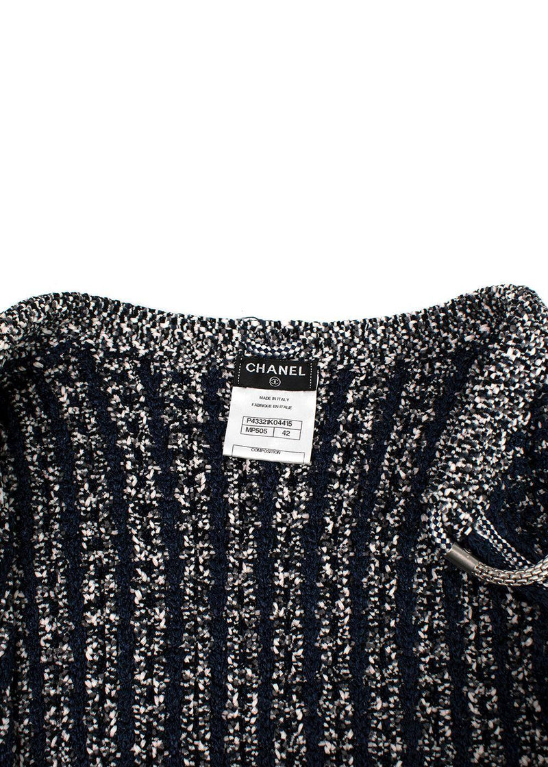 Chanel Navy Cotton Blend Knitted Cardigan