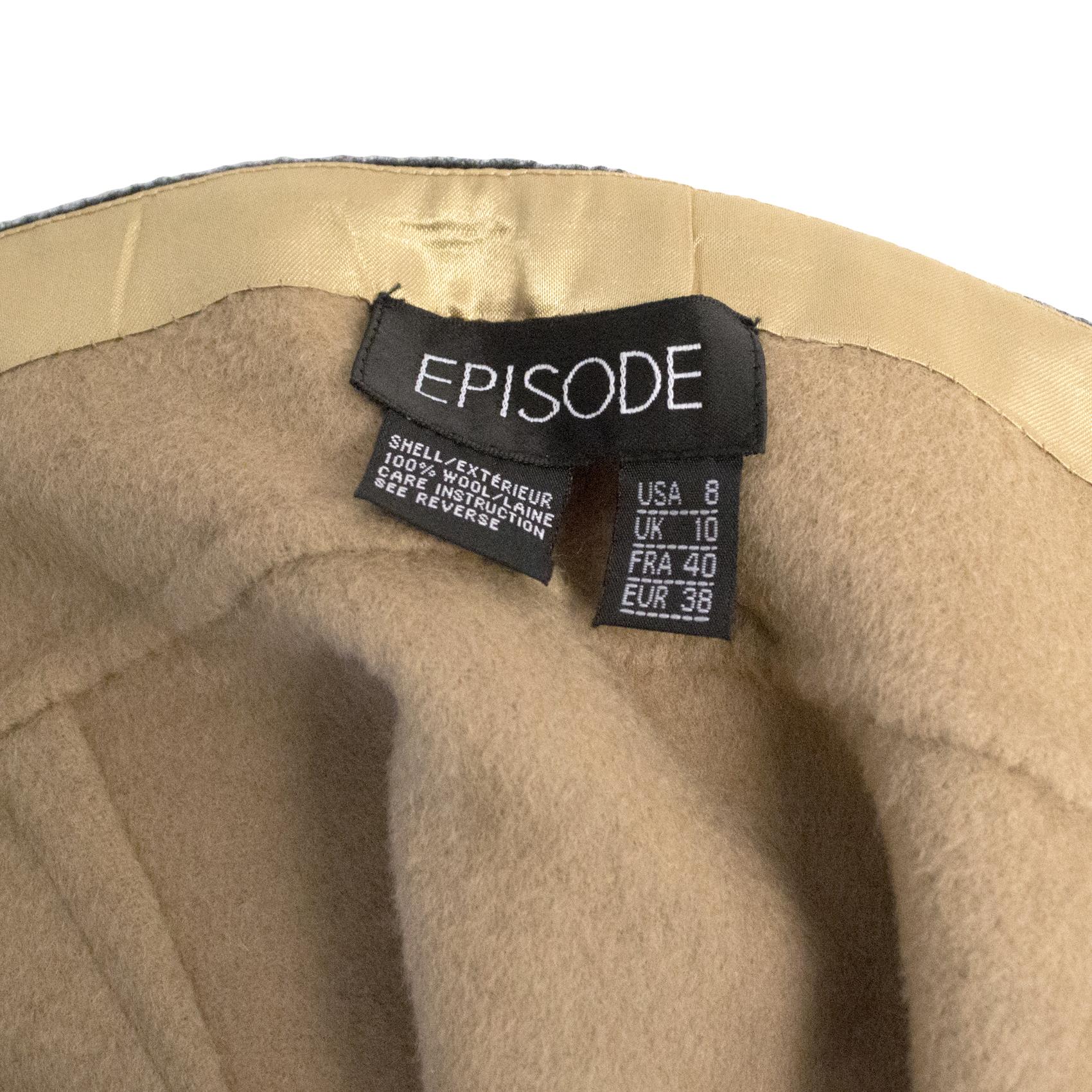 Episode Black woollen skirt