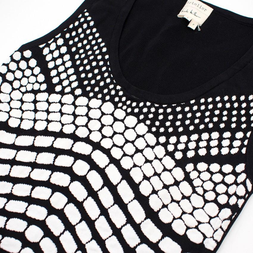 Artelier Nicole Miller Monochrome Knit Midi Dress