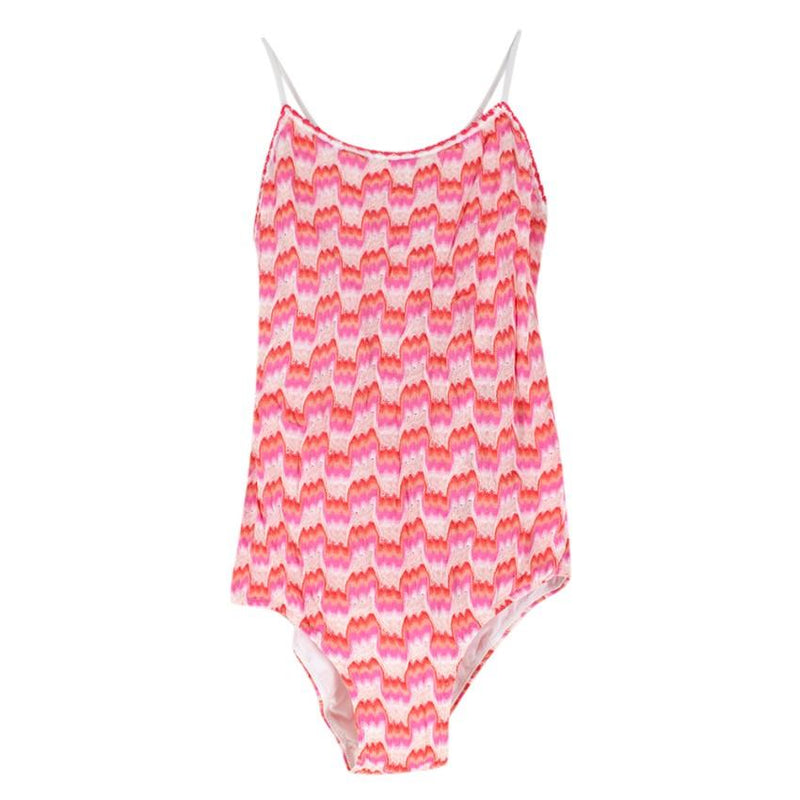 Missoni Kids Pink open-back Swimsuit