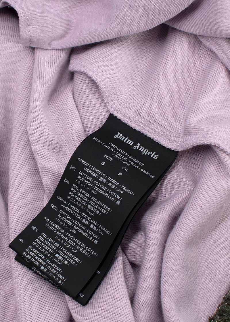 Palm Angels Lilac Chenille Track Jacket