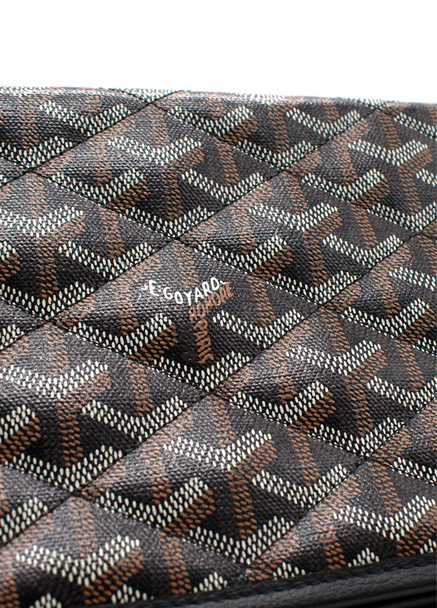 Goyard Black Alexandre III Chain Shoulder Bag