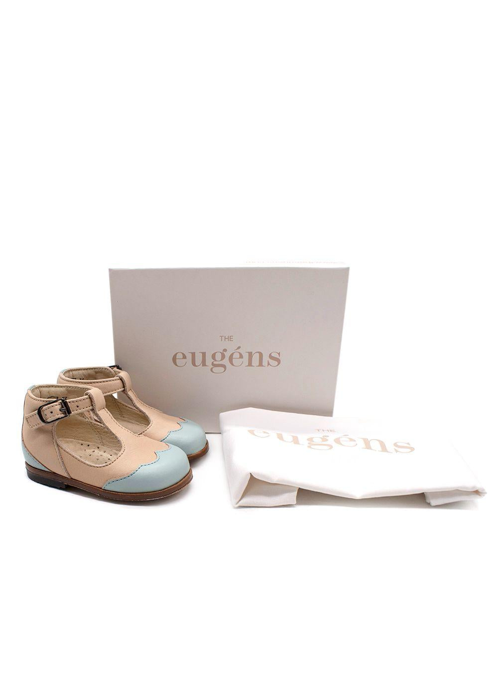 The Eugens Nude and Blue Dione Baby Sandals
