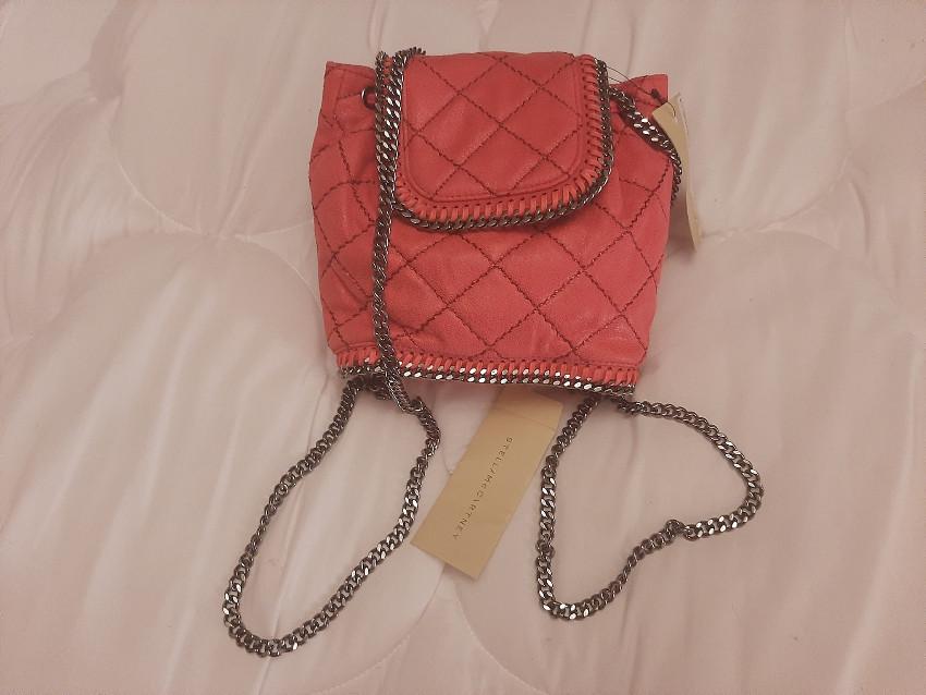Stella McCartney Red Mini Falabella Backpack