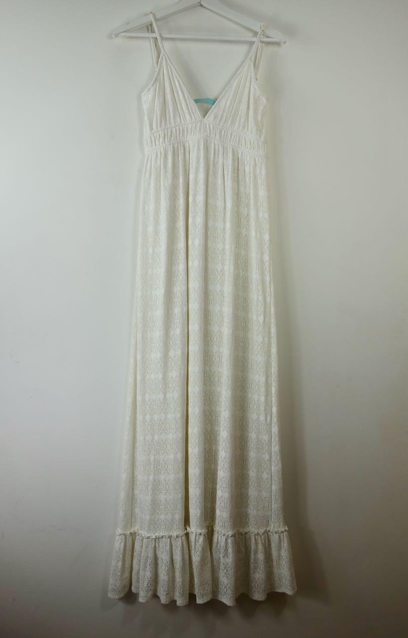 Ivory Lace Maxi Dress