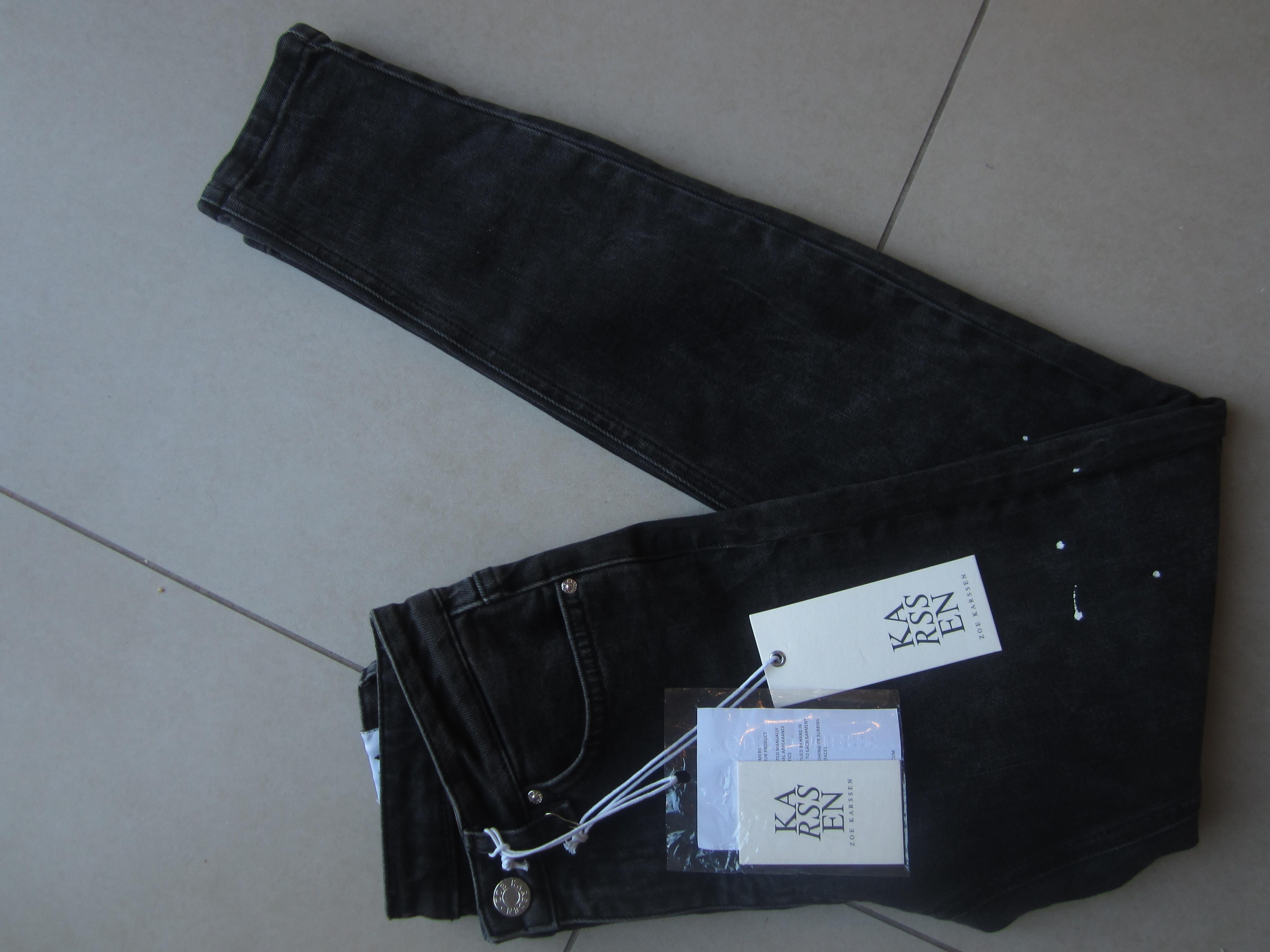 Zoe Karssen Patti Raven Skinny Fit Low Mid Rise Jean Black