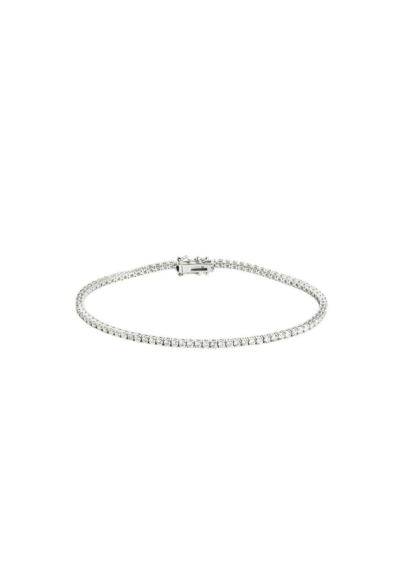 18ct white gold & white diamond Tennis bracelet TDW 2.03ct