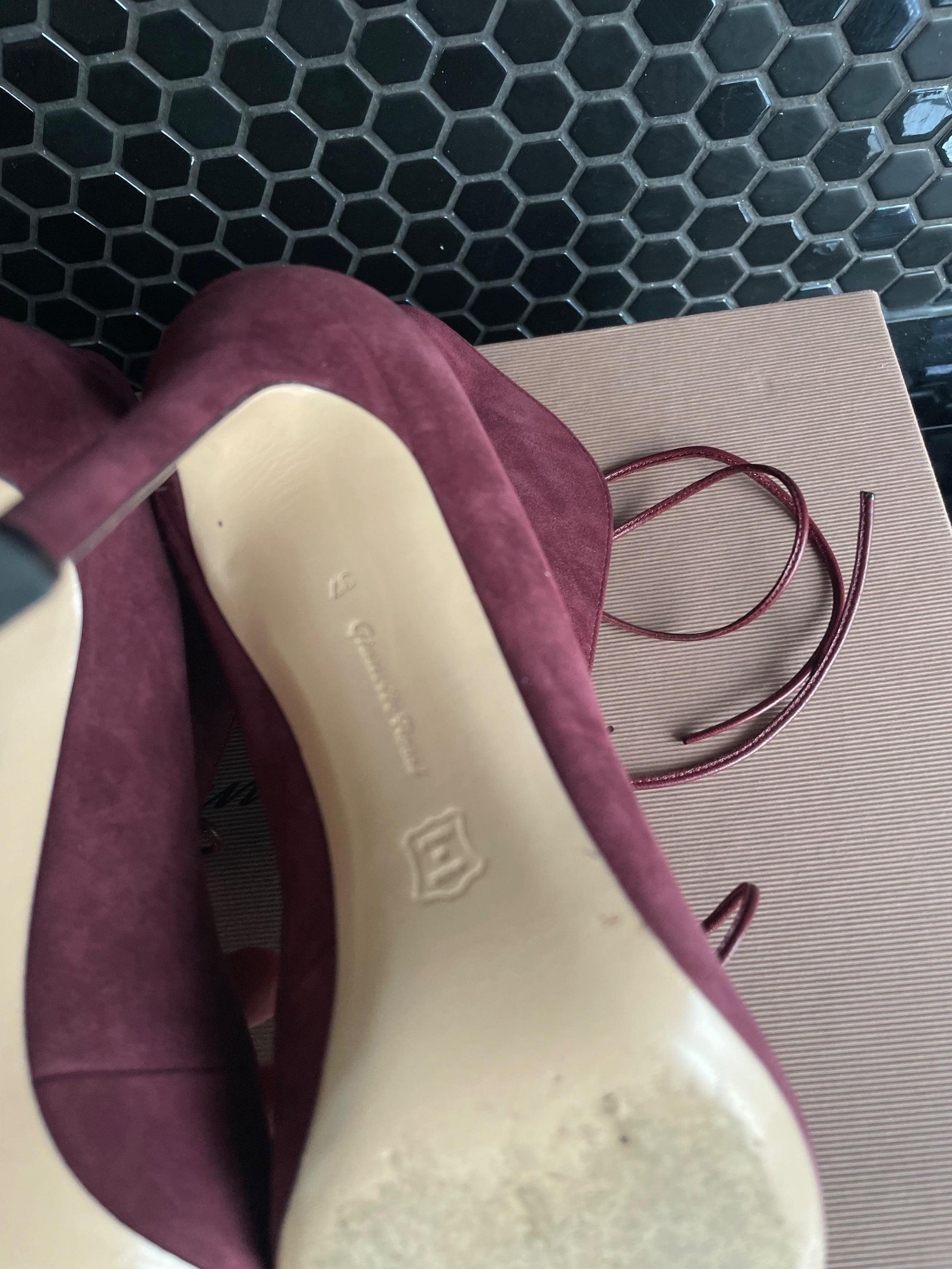 Gianvito Pink Suede Ankle Boots