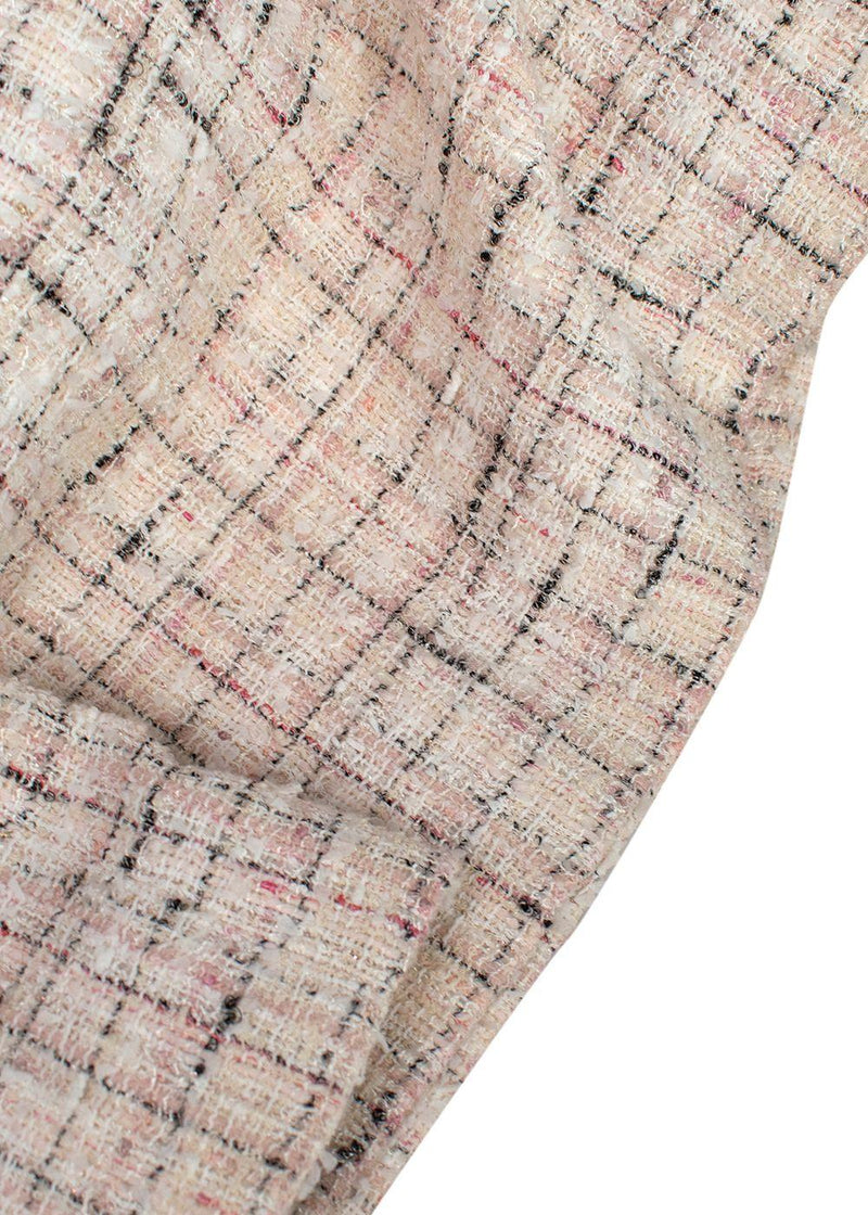 Chanel Baby Pink Tweed Mini Dress