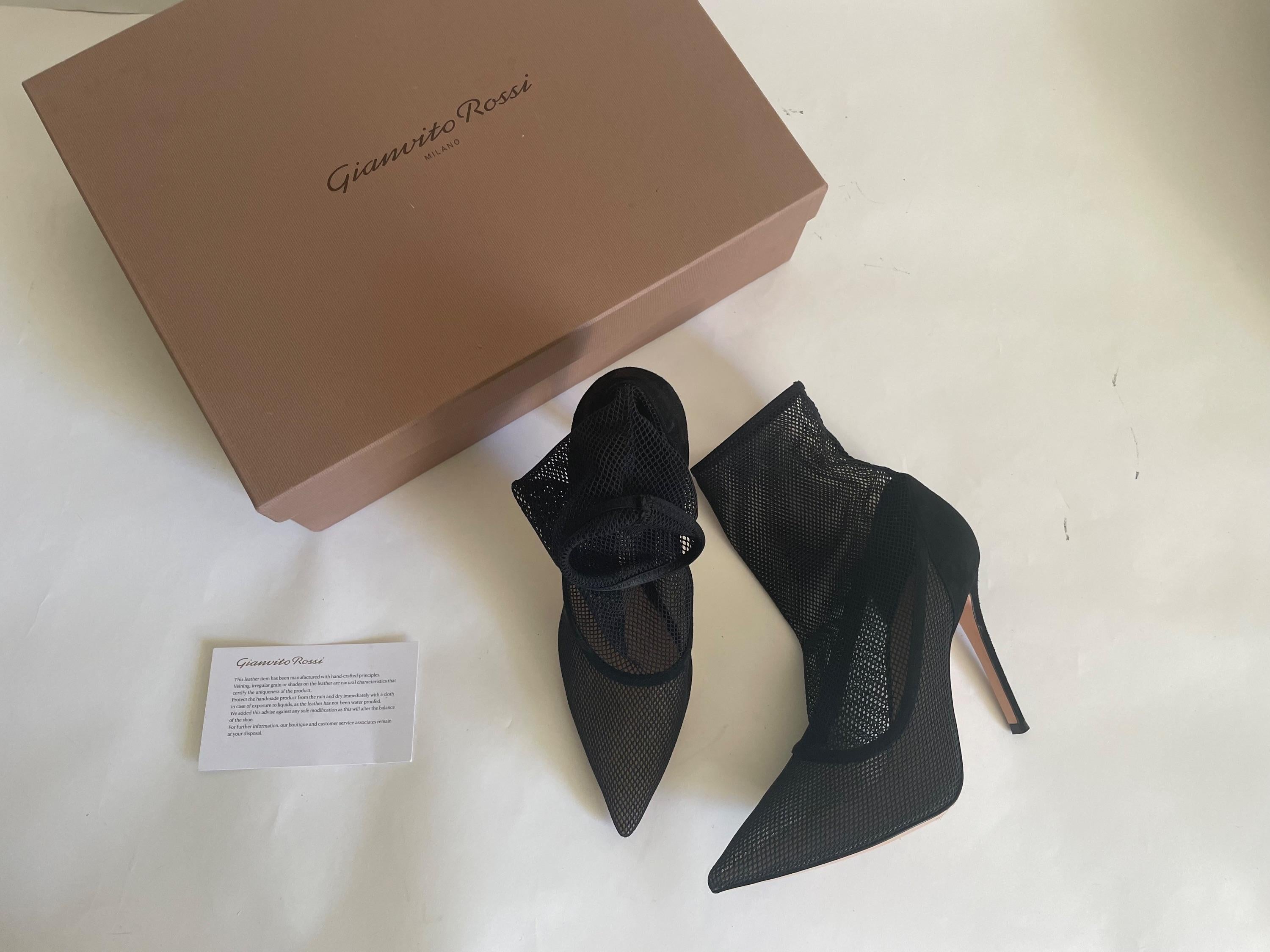 Erin Black Suede & Mesh Booties