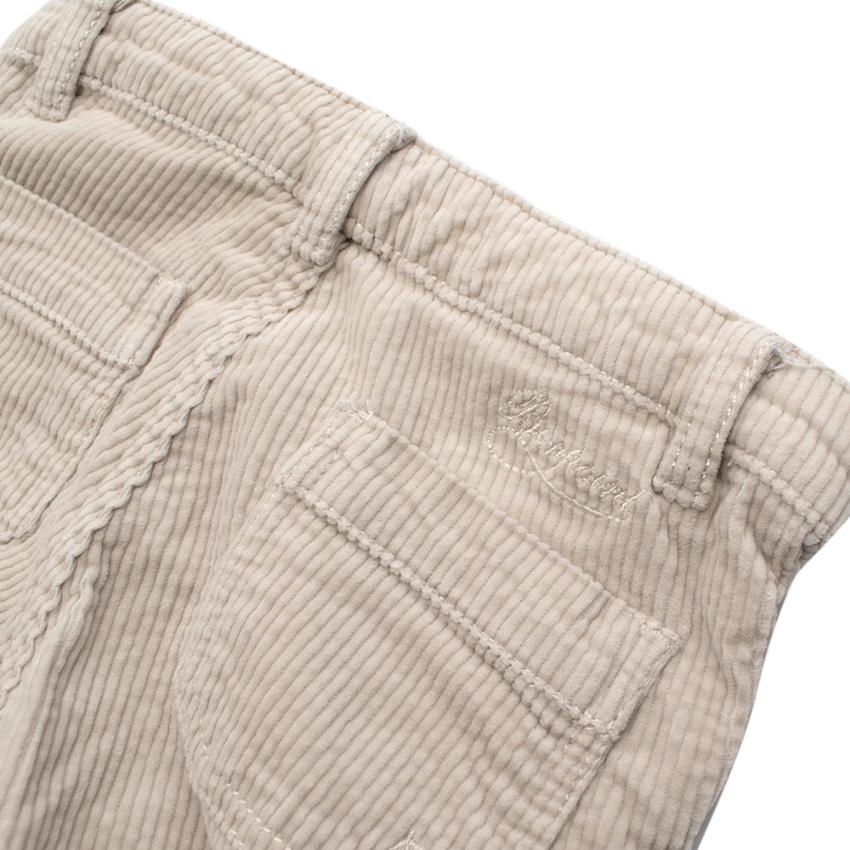 Bonpoint Beige Corduroy Flared Trousers