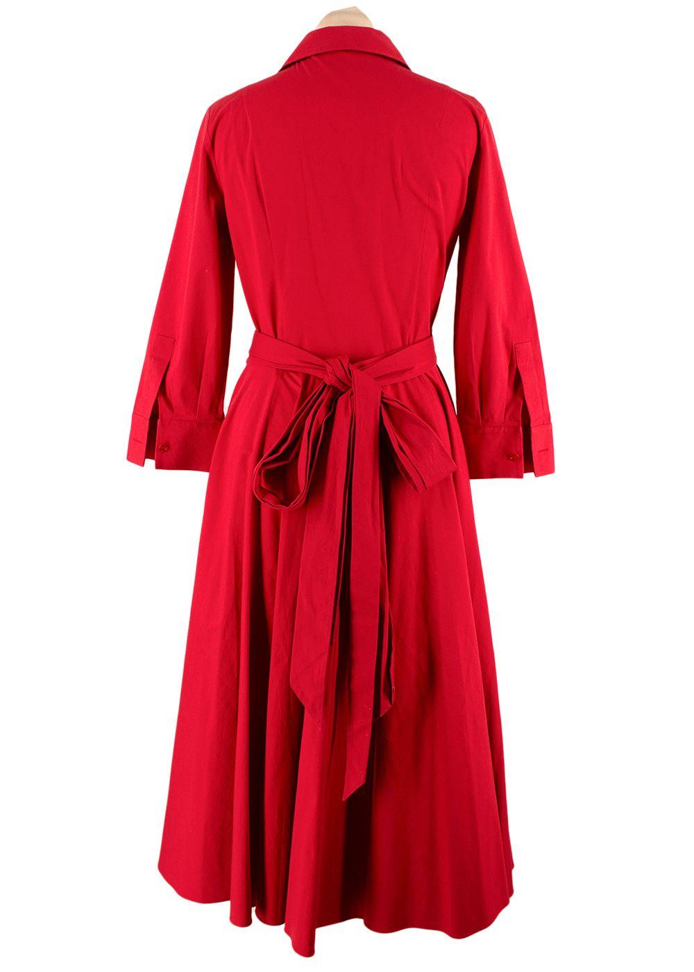 Michael Kors Collection Cotton Poplin Wrap Dress