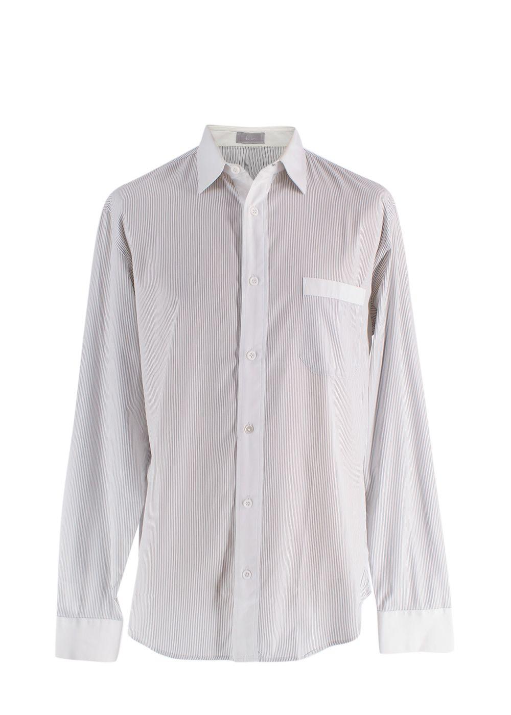 Dior Black and White Pinstripe Shirt