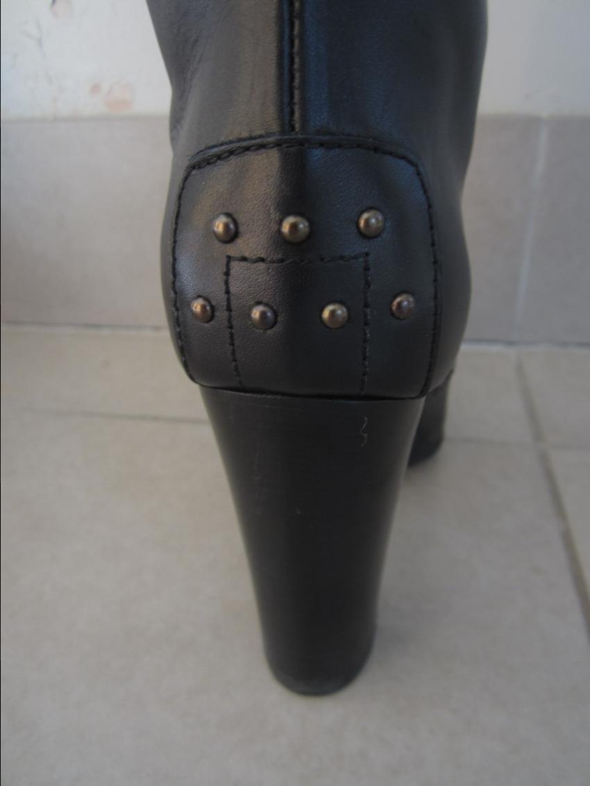 Tod's Black Tall Brogue Boots