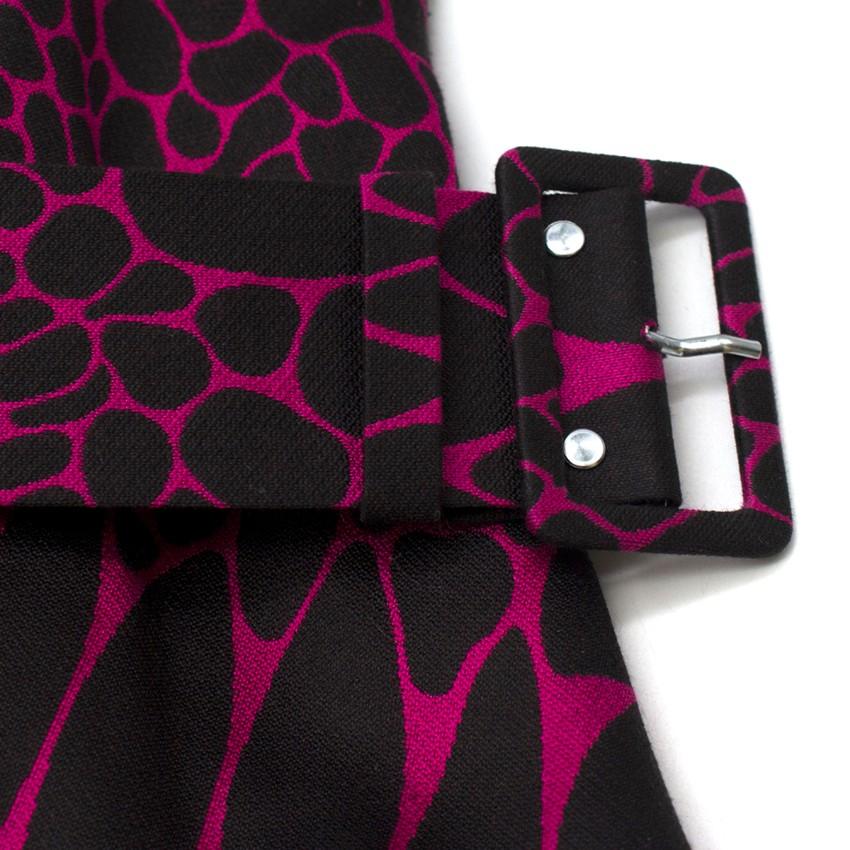 Philip Armstrong abstract-jacquard belted dress