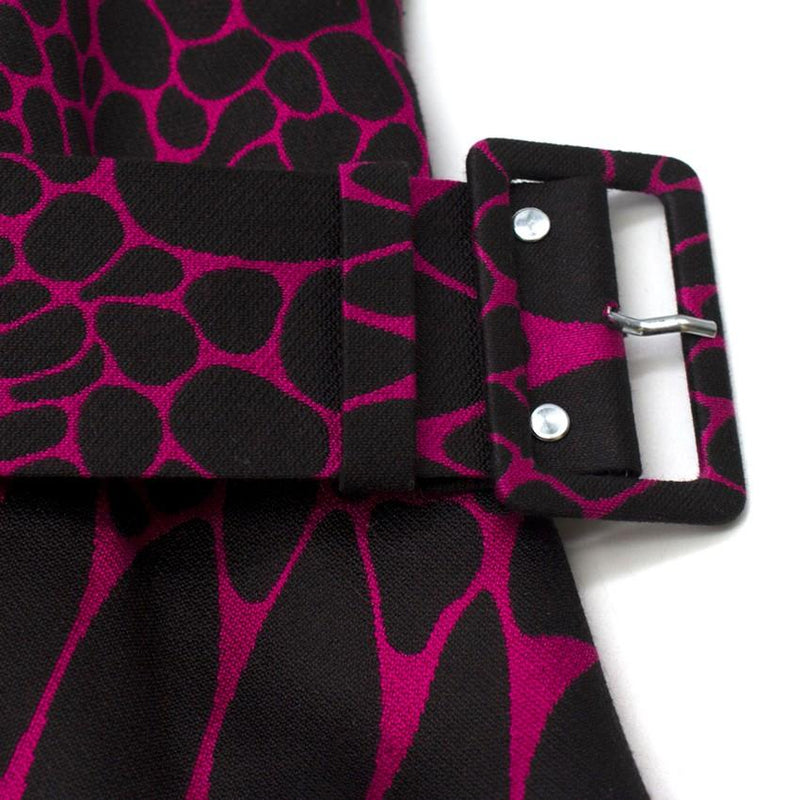 Philip Armstrong abstract-jacquard belted dress