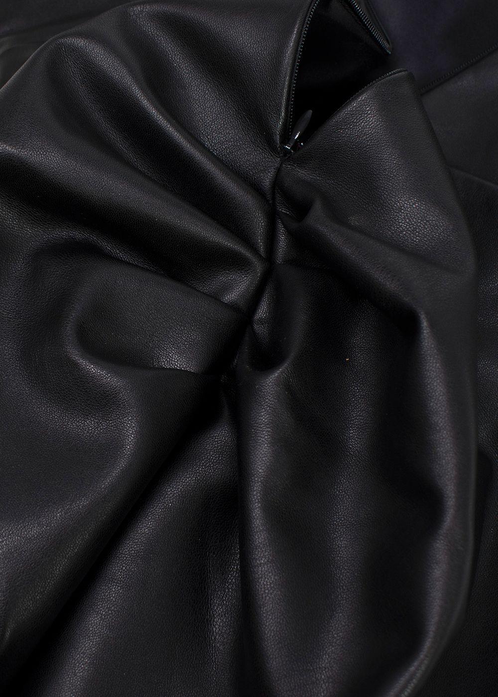 De La Vali Connie Faux Leather Mini Dress