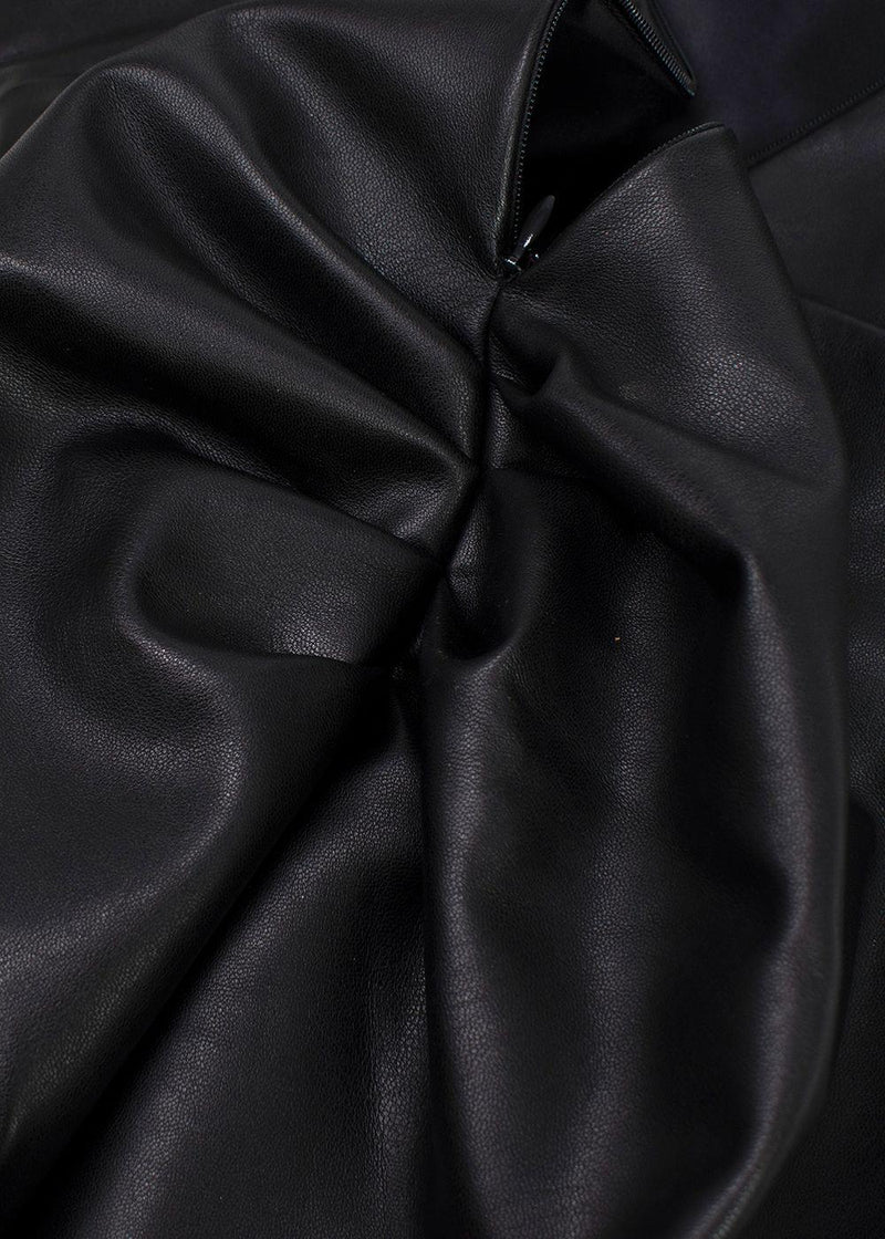 De La Vali Connie Faux Leather Mini Dress