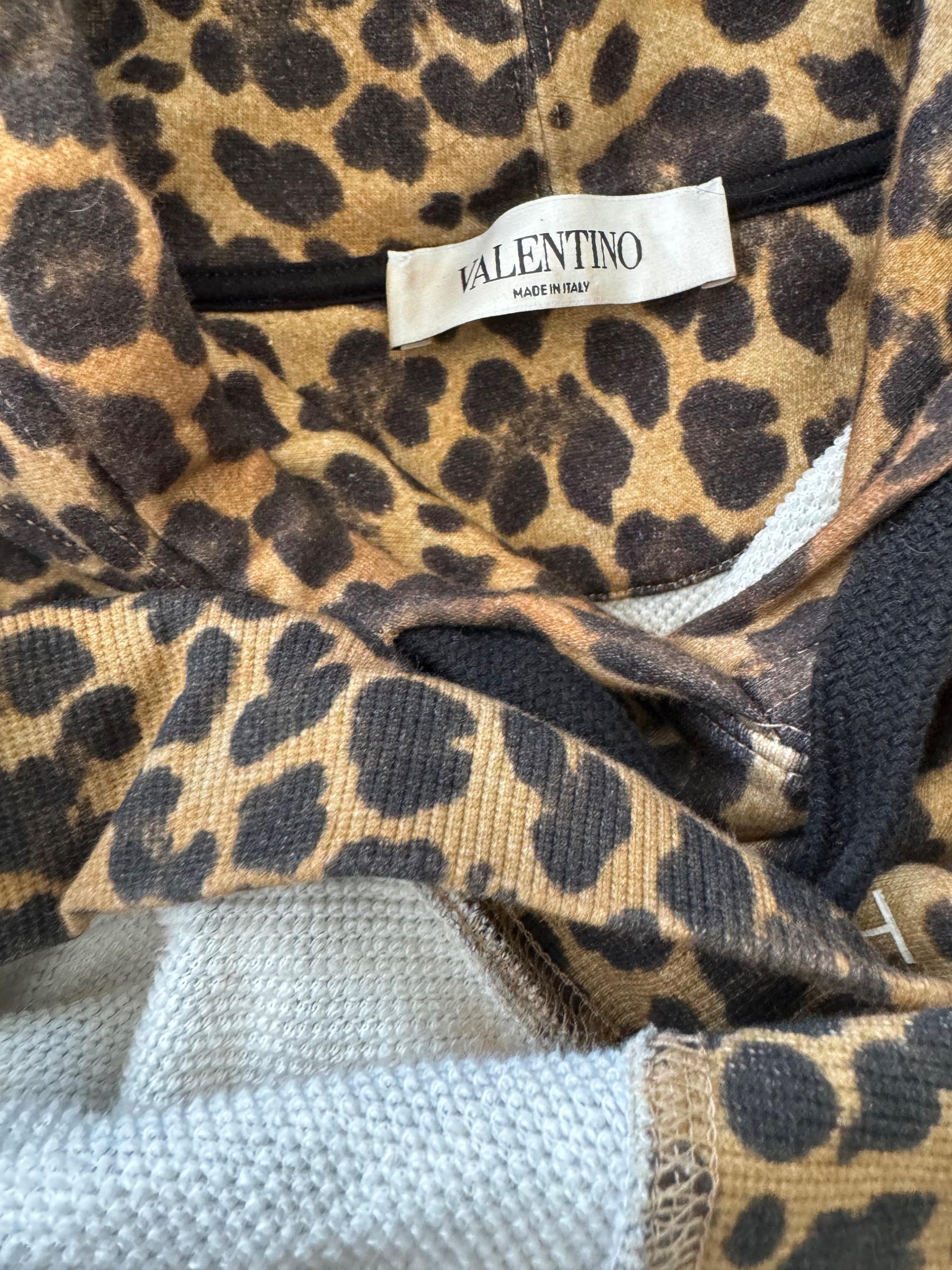 Oversized Leopard Print Hoodie