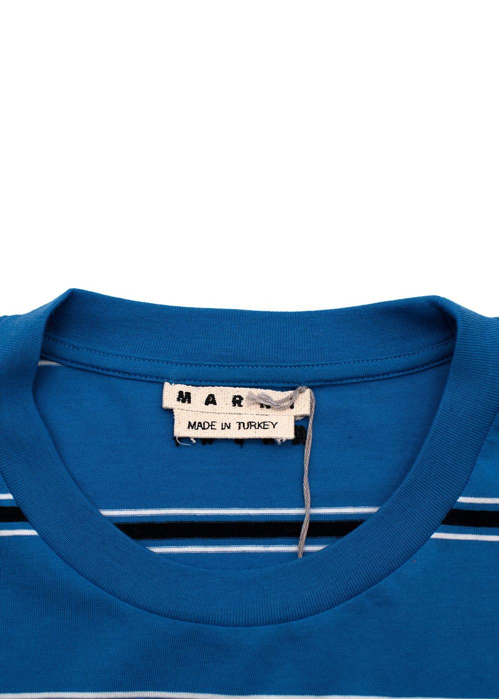 Blue & black striped T-shirt