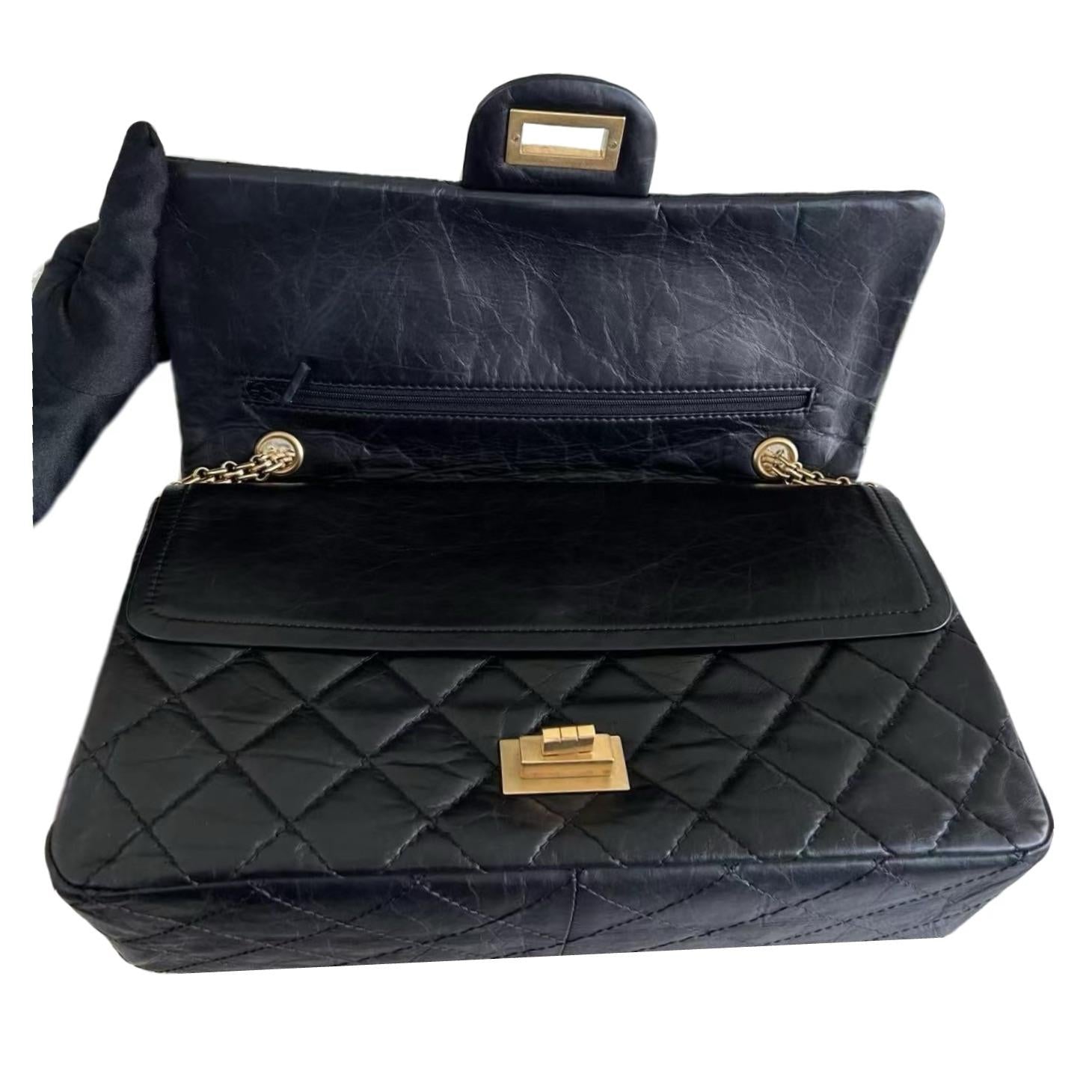 Chanel Black 2.55 Reissue Shoulder Bag