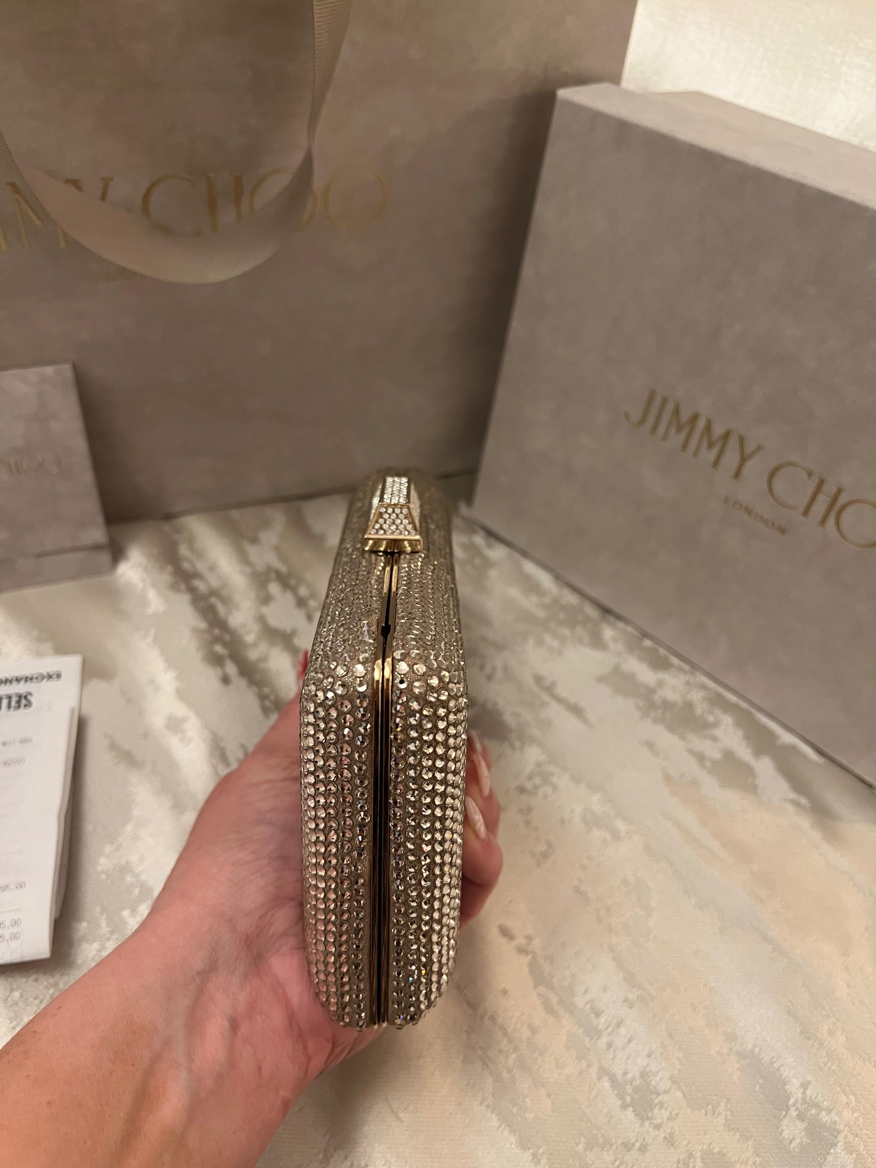 Jimmy Choo Crystal Clemmie Clutch