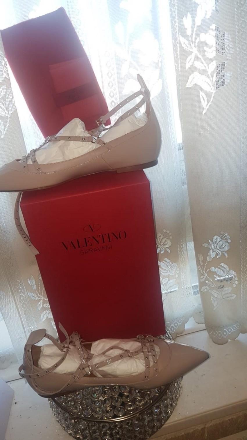 Valentino Love Latch Ballerina Flats