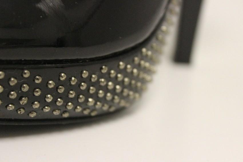 Burberry Patent Leather Mini Stud Platform Pump