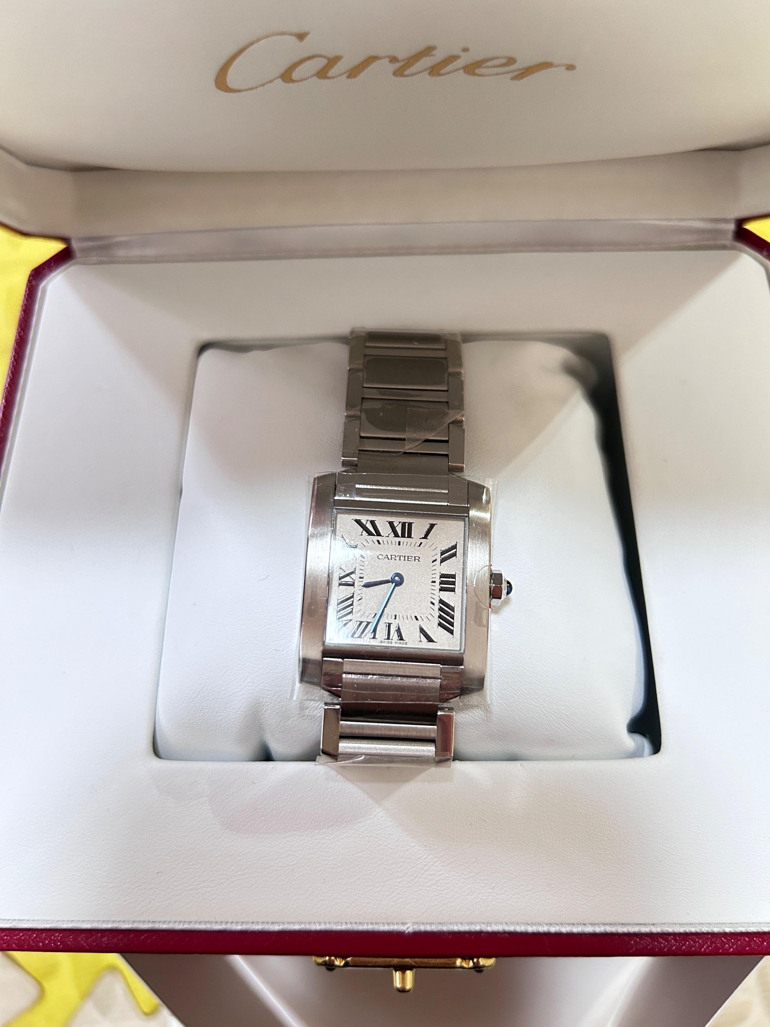 Cartier Stainless Steel Tank Watch