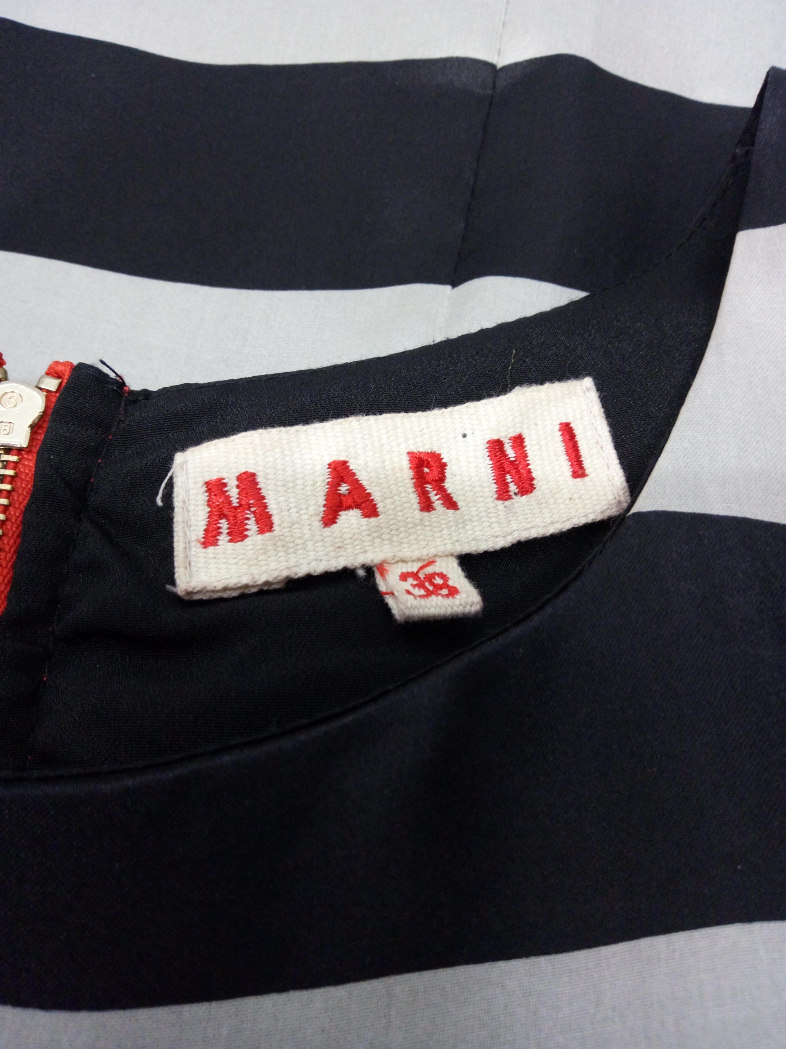 Marni Silk Striped Dress
