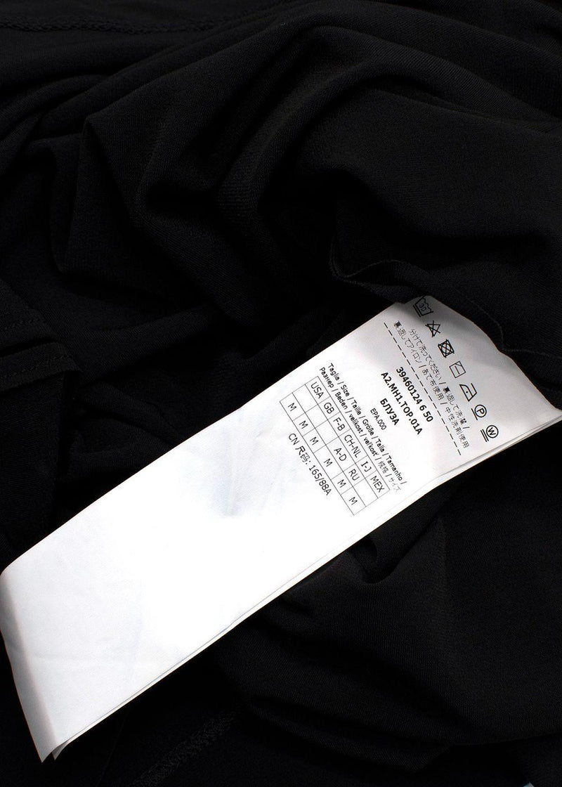 MaxMara Black 3/4 Length Sleeve Top