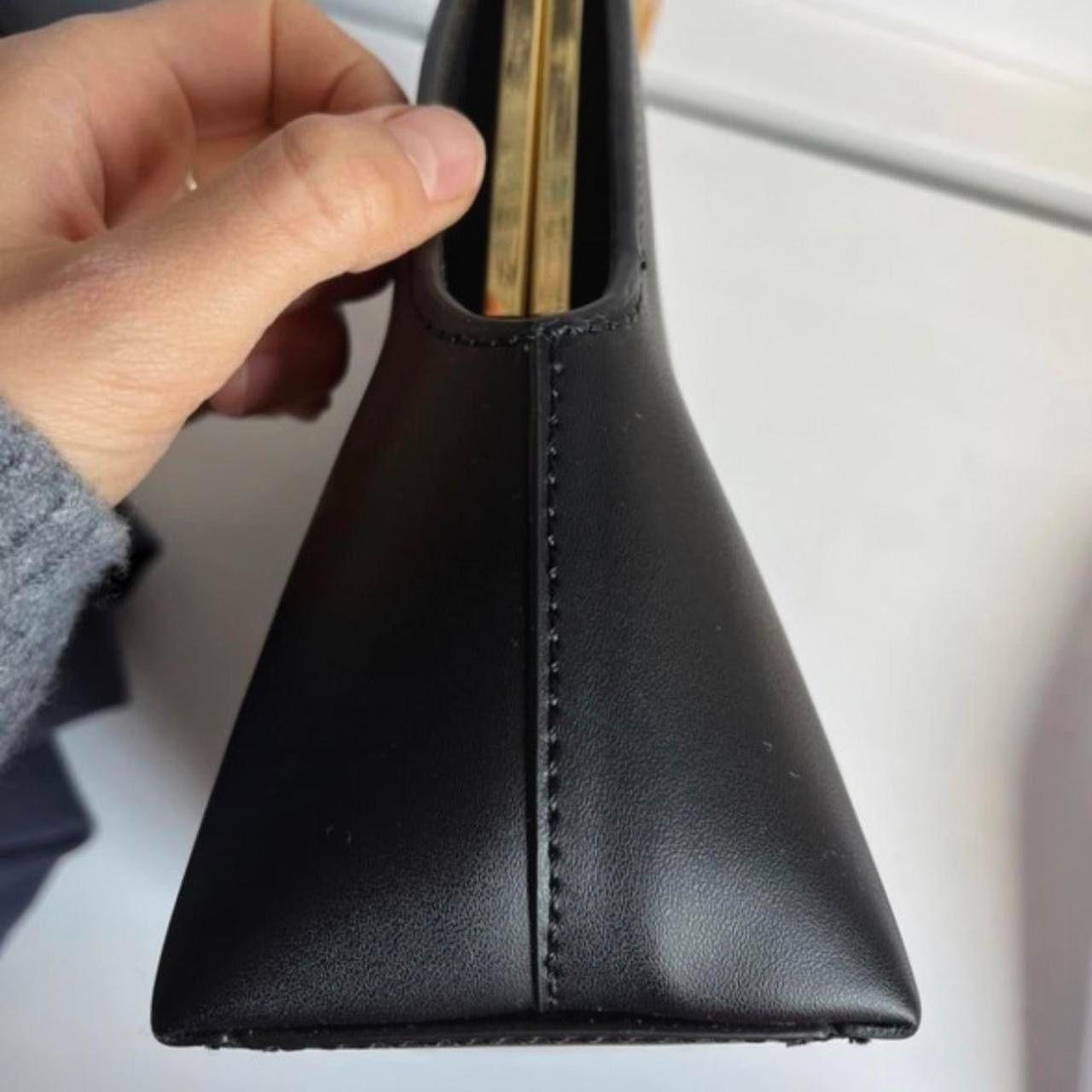 Jil Sander Black Goji Bamboo Top Handle Bag