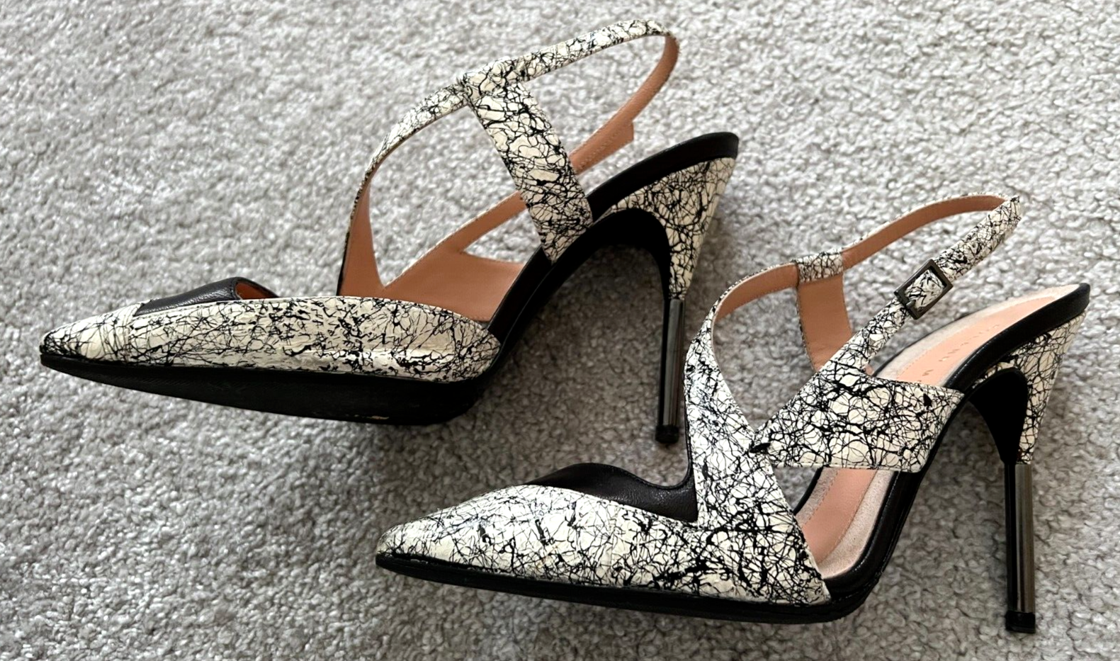 Rabane Snake Printed Cutout Pumps